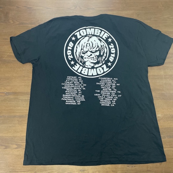 Rob Zombie Tour Shirt double sided size XXL NWOT - Picture 6 of 9